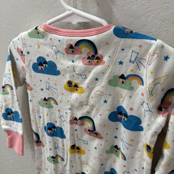 Frugi Rainbows & Star Constellations Zipper Pajamas - Picture 5 of 8